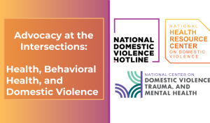 Advocacy at the Intersections of Health, Behavioral Health, and Domestic Violence