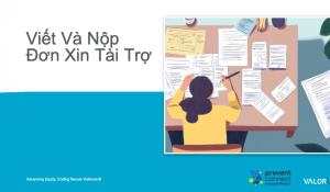 Viết Và Nộp Đơn Xin Tài Trợ