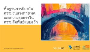 พื้นฐานการป้องกันความรุนแรงทางเพศและความรุนแรงในความสัมพันธ์แบบคู่รัก