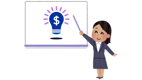 Teacher with pointer in front of whiteboard with Moving Ahead logo